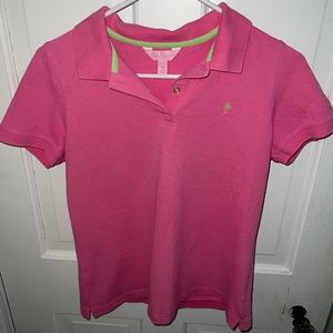 Medium pink Lilly Pulitzer polo shirt